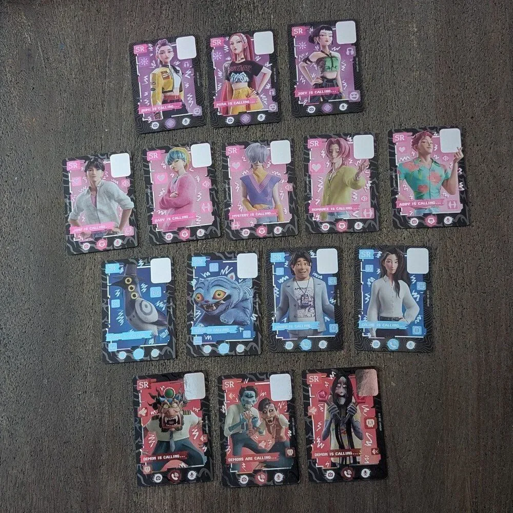 Kayou K-Pop Demon Hunters Saja Boys SR Calling Cards Set Of 15